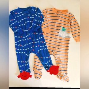 Adorable Onsies Baby Boys bundle of Carter's Ocean Theme